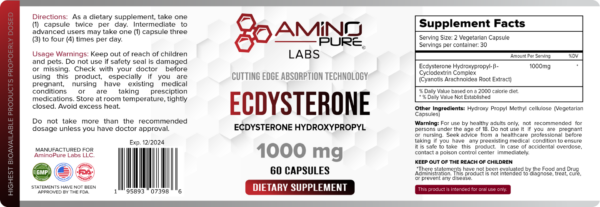 ECDYSTERONE 60 CAPS BUY ONE GET ONE FREE - Image 3