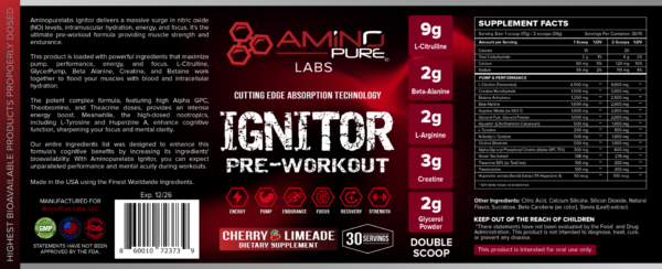 Pre-Workout Ignitor  30 servings - Image 2